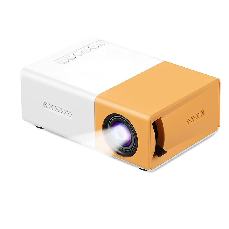Home Cinema Portable - YG300 Mini Tragbarer Projektor, 4K Audio-Video,