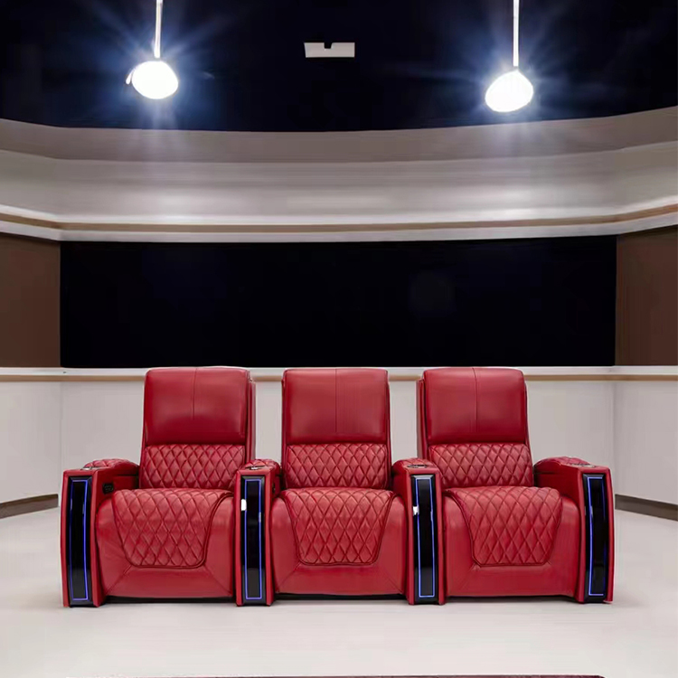 Home Cinema Movies - Fabrikmaßgeschneiderte elektrische Sitzgelegenheiten aus Leder, Film-Heimkino-Sitze,