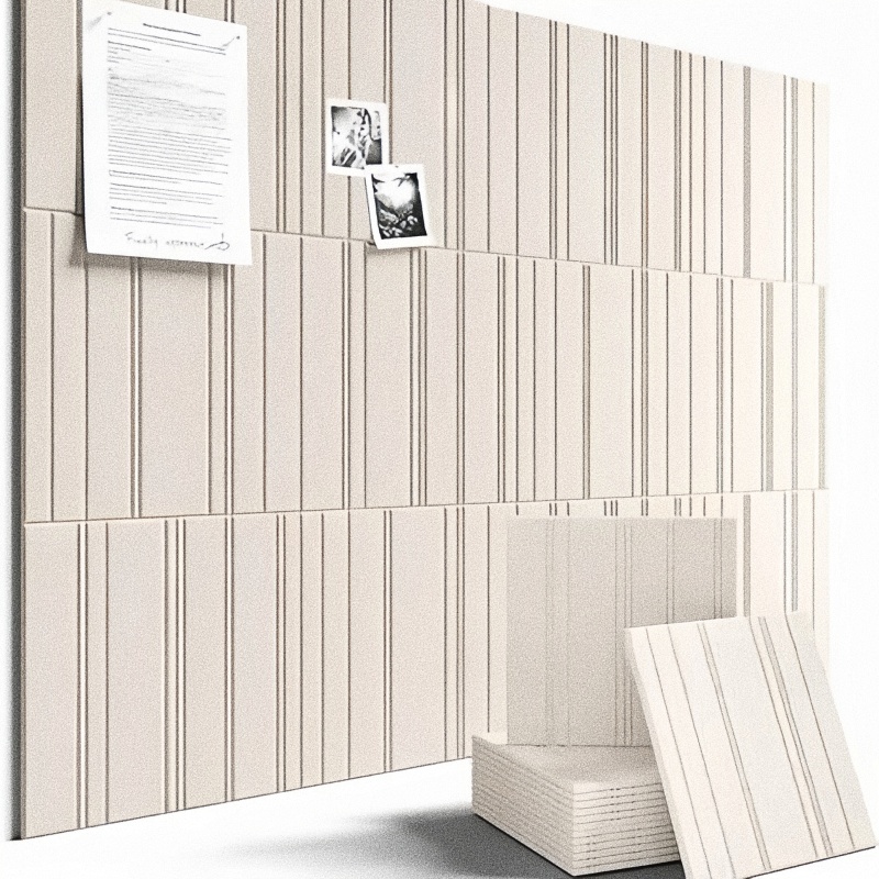 Home Cinema Wallpaper - Vertikale Streifen Filzplatte Wanddekoration Schallabsorbierende Platte