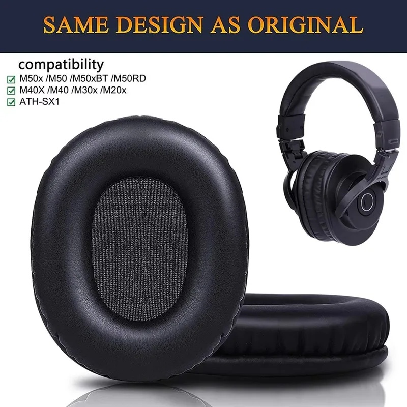 Audio Technica Headphone Ath-M20X - Ersatz-Ohrpolster aus Schaumstoff für M50X, kompatibel
