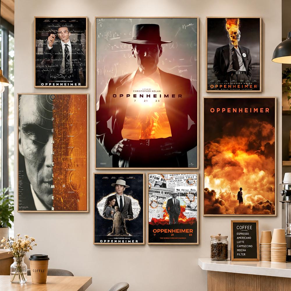 Home Cinema Wallpaper - Film Oppenheimer, historisches Drama, Atomkrieg, Kinoplakat,