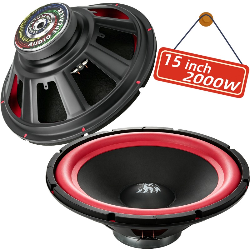 Home Cinema Theater - 1 Stück 15 Zoll Auto-Subwoofer 2000W