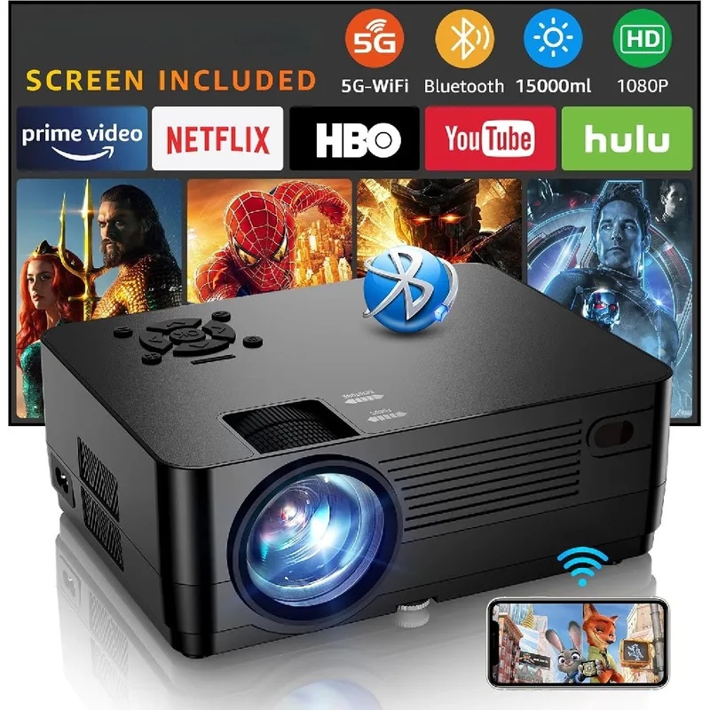 Home Cinema Movies - 5G WiFi Bluetooth Native 1080P Bildschirm