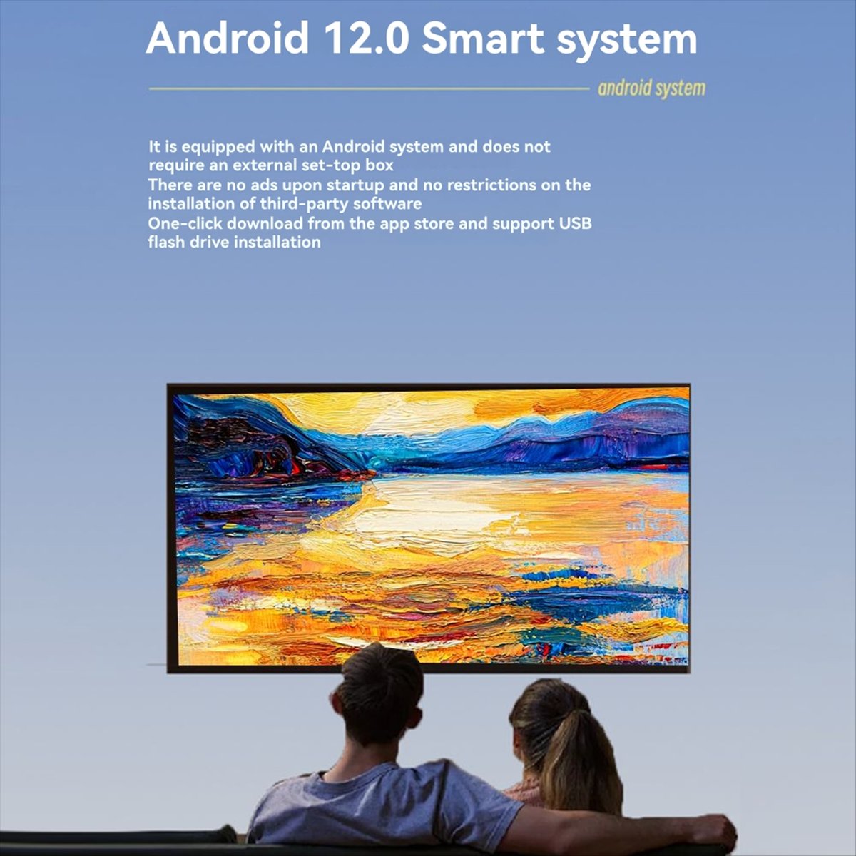 Home Cinema Quad - A69Z 1080P Projektor für Android 12