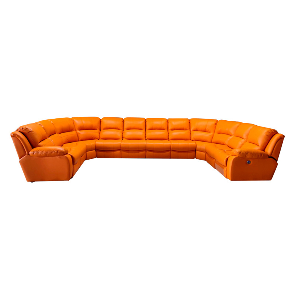 Home Cinema Theater - Luxuriöses, übergroßes Sofagarnitur mit Chaiselongue –