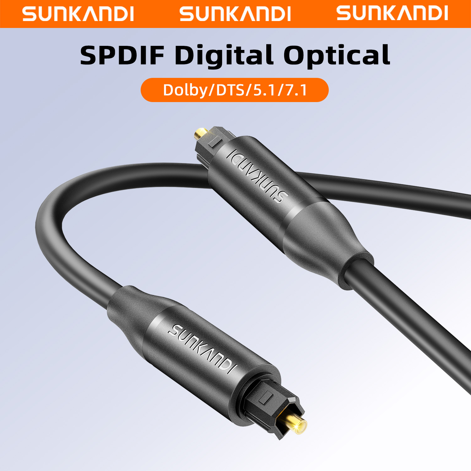 Home Cinema Amplifier - SUNKANDI Optisches Audiokabel, Toslink Glasfaserkabel, S/PDIF
