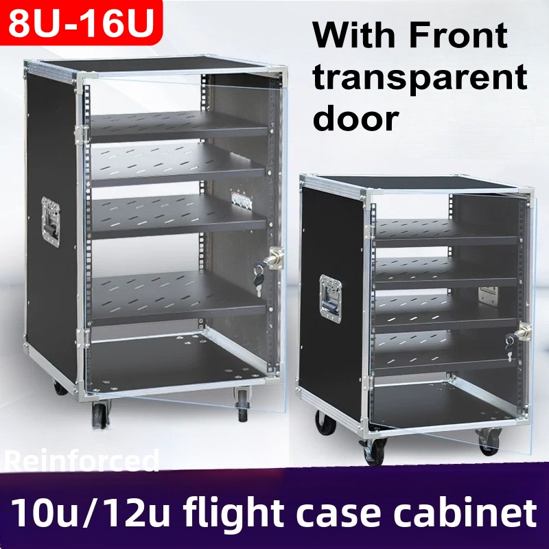 Home Cinema Amplifier - Transparente Vordertür 8U - 16U Verstärkergehäuse