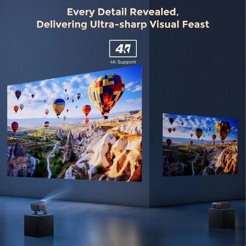 4K Videoprojektor mit WLAN und – Home Cinema Movies Bewertung und Preis