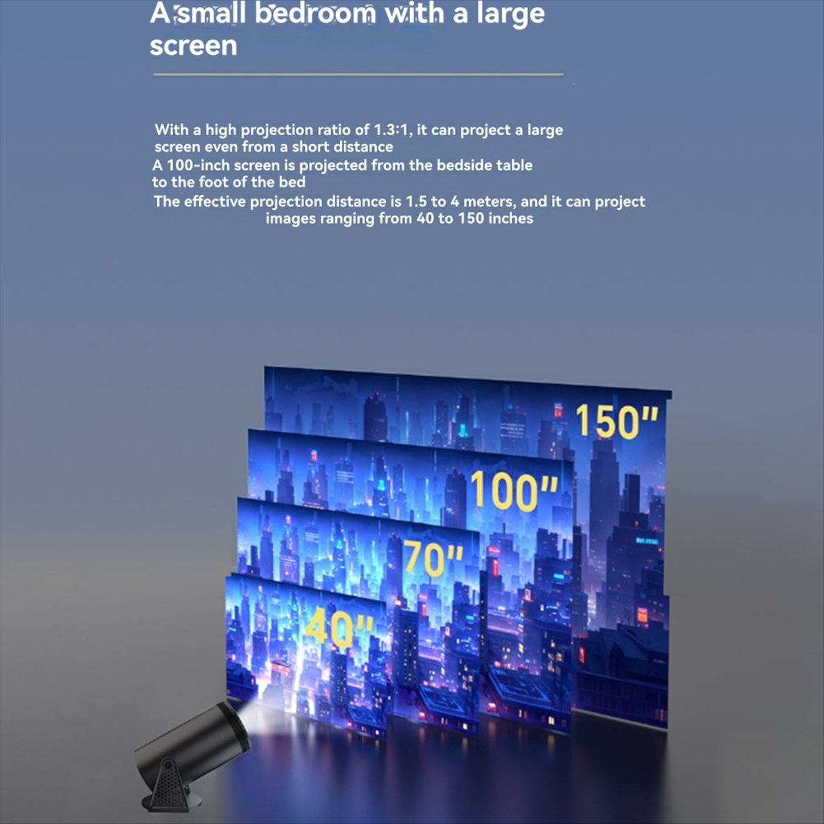 NEUER 1080P-Projektor für Andr – Home Cinema Quad Bewertung und Preis