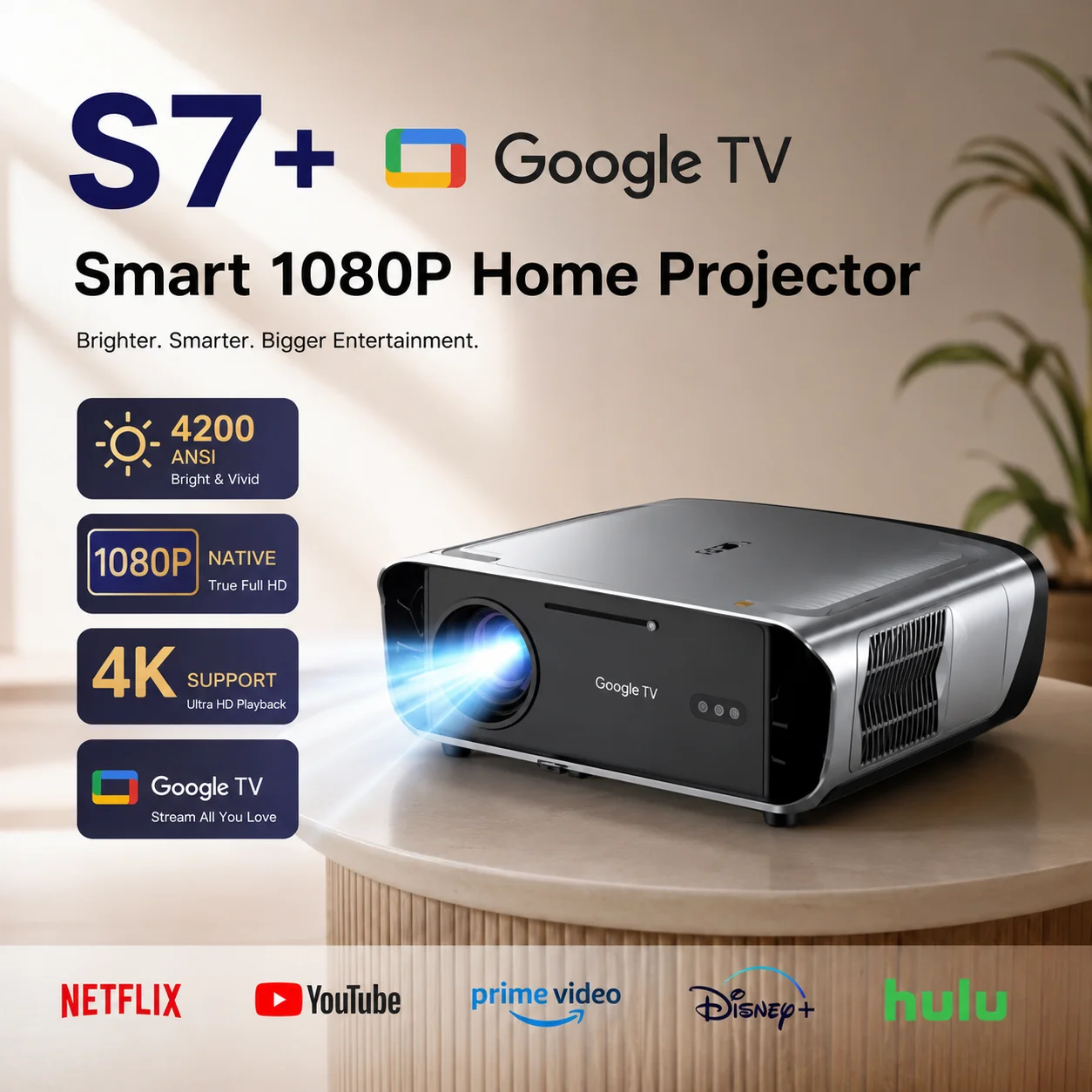 S7 4200ANSI Native 1080P 4K UH – Home Cinema Couch Bewertung und Preis