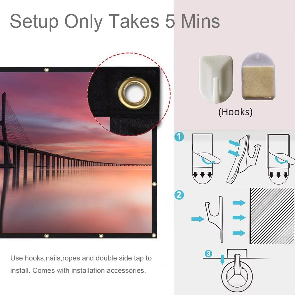 LEJIADA 4K Weichbildschirm, be – Home Cinema Portable Bewertung und Preis
