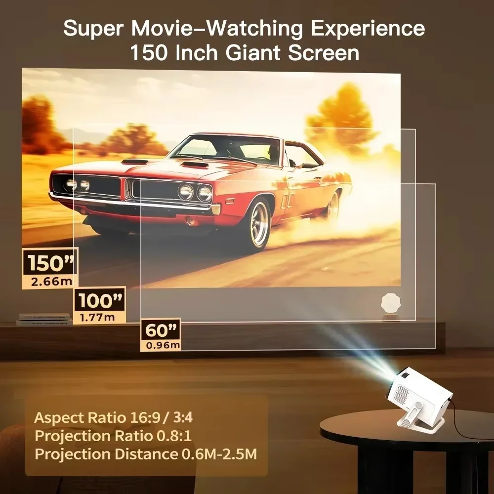 Mini-Projektor Wifi6 und BT5.4 – Home Cinema Portable Bewertung und Preis