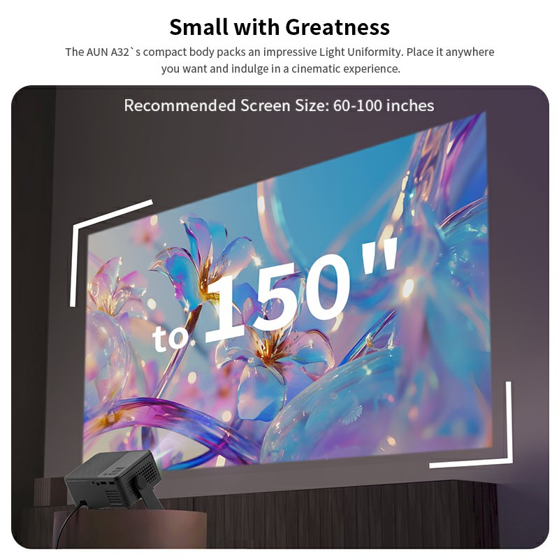 AUN A32 Pro Android 13 Projekt – Home Cinema Portable Bewertung und Preis
