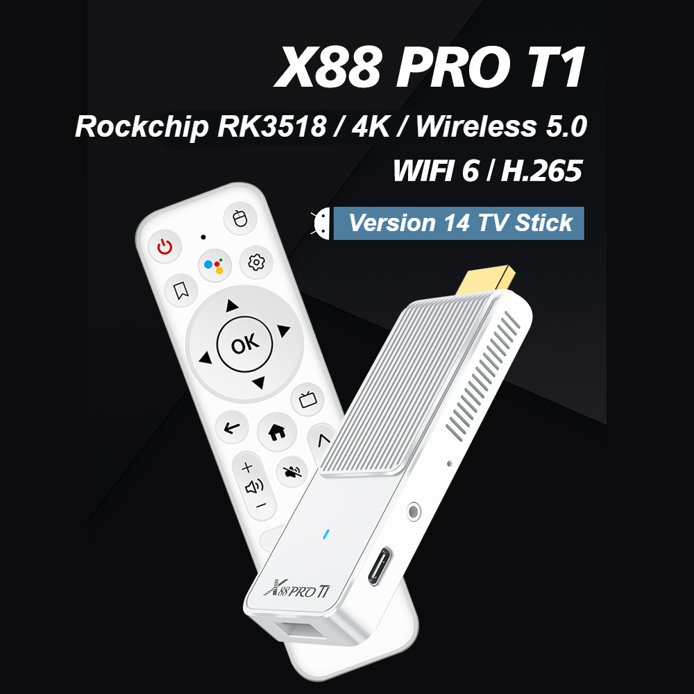X88 T1 TV-Stick Android14 Rock – Home Cinema Quad Bewertung und Preis