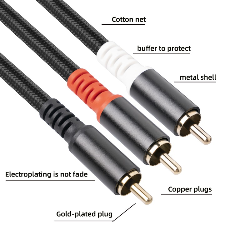 1/2/3 m 1 Cinch-Stecker auf 2  – Home Cinema Amplifier Bewertung und Preis