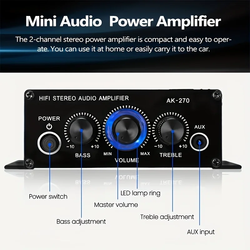 AK-270 400W Mini-Leistungsvers – Home Cinema Amplifier Bewertung und Preis