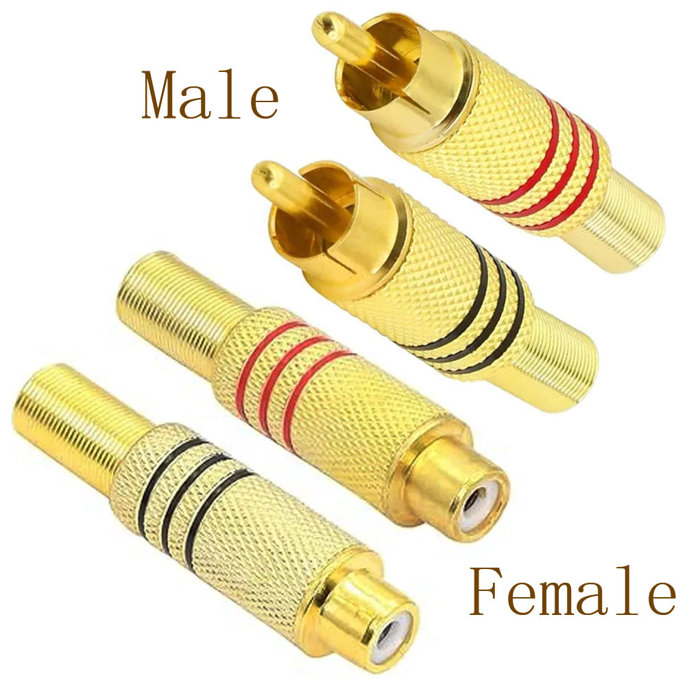 4 Stück RCA-Stecker Vergoldet  – Home Cinema Amplifier Bewertung und Preis