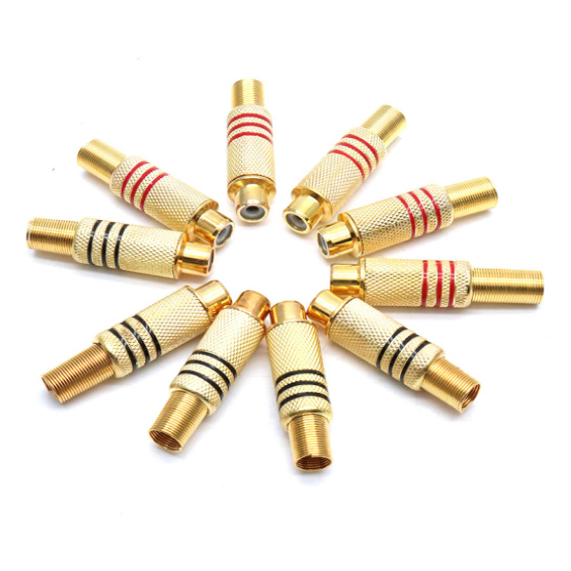 4 Stück RCA-Stecker Vergoldet  – Home Cinema Amplifier Bewertung und Preis