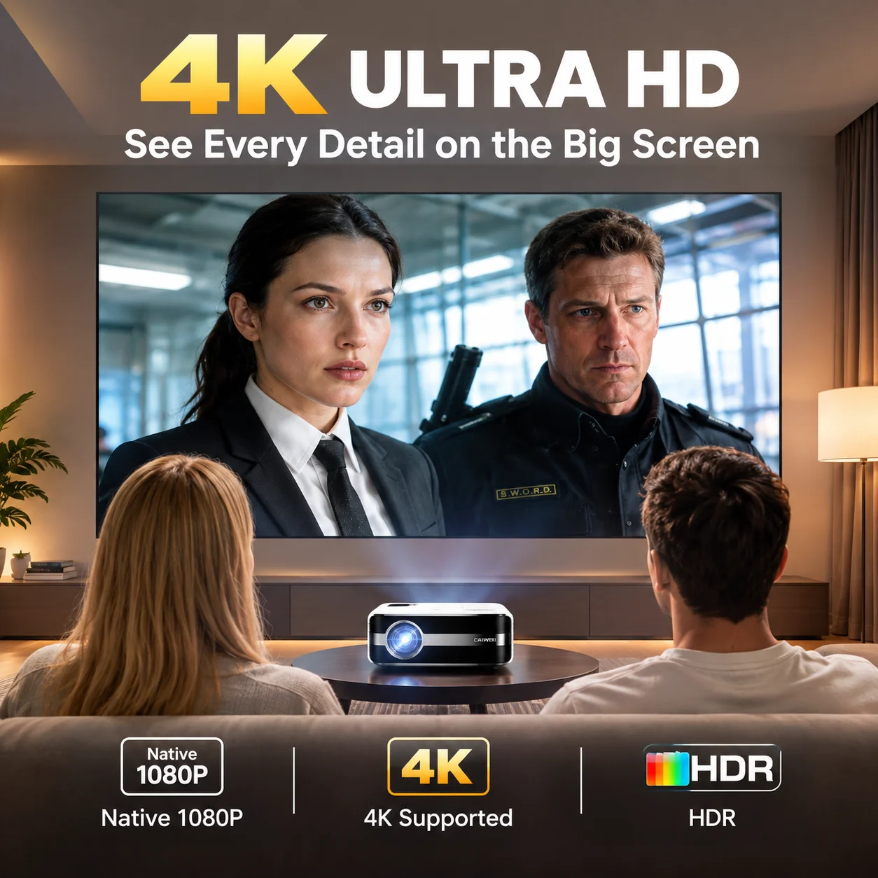 Neuer A9S 4K 4000ANSI Projekto – Home Cinema Portable Bewertung und Preis